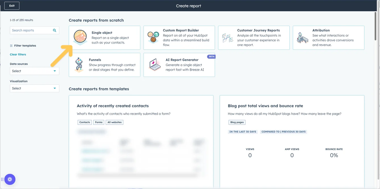 How to create reports on converted leads