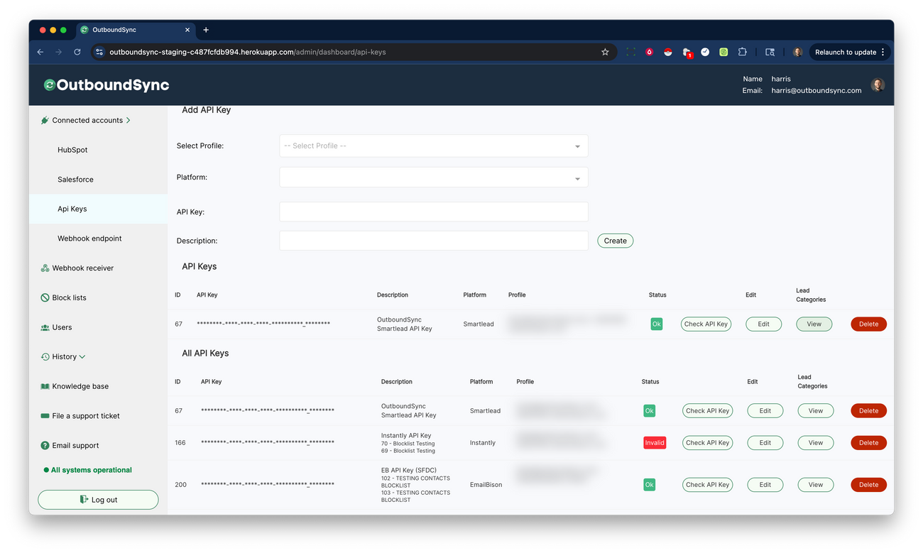 How to fetch lead categories or statuses