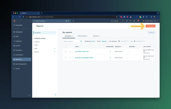 How to create reports on activities