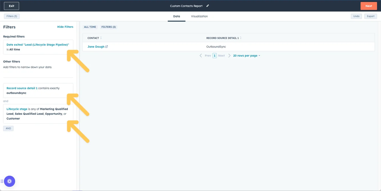 How to create reports on converted leads