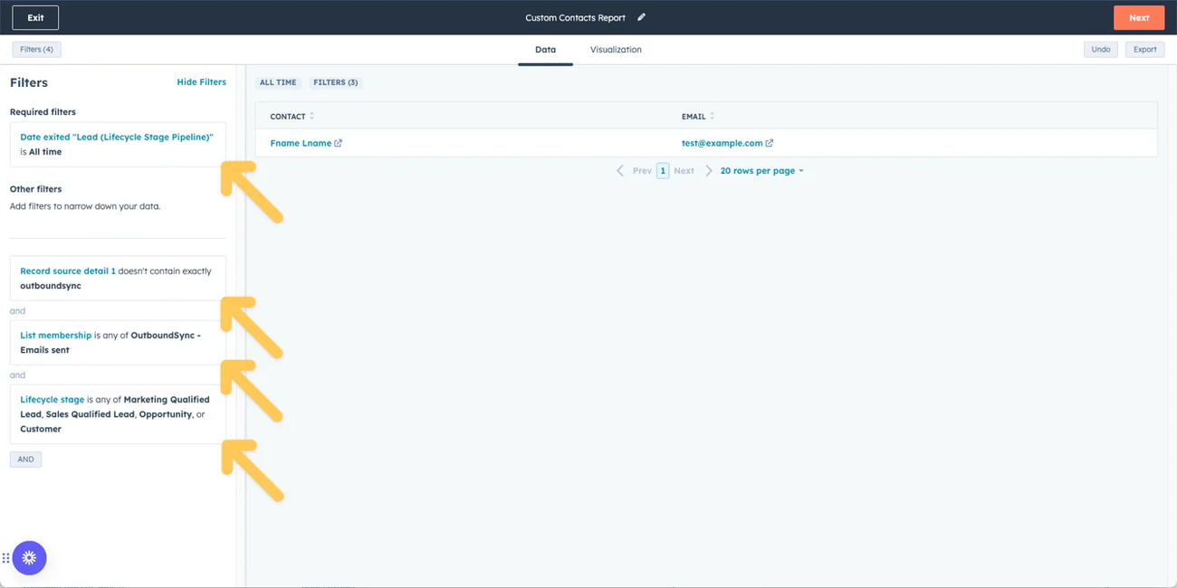 How to create reports on converted leads