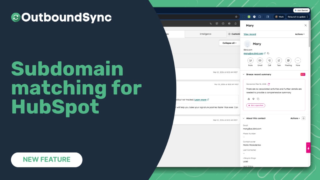 Company matching now handles subdomains