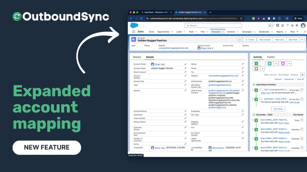 Expanded account mapping options