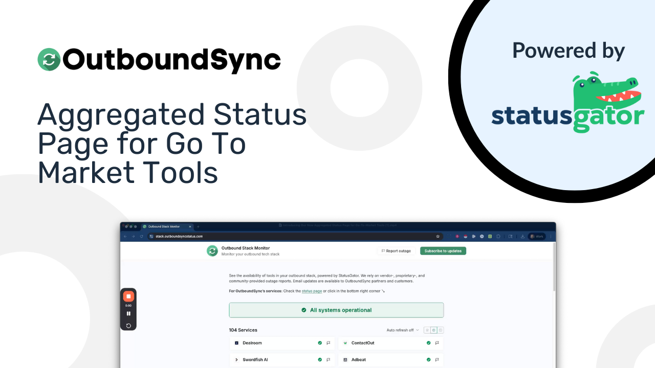 Introducing the outbound tech stack monitor by OutboundSync