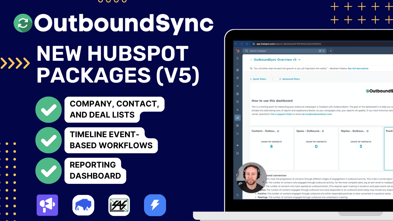 Outbound full-funnel reporting, lists, and workflows in HubSpot